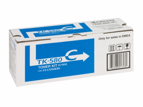 Kyocera 1T02KTCNL0/TK-580C Toner cyan, 2.8K pages ISO/IEC 19798 for Kyocera FS-C 5150
