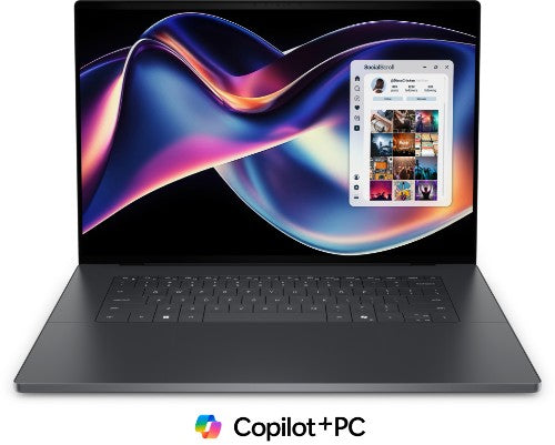 DELL XPS DA16260 Copilot+ PC Intel Core Ultra X7 358H Laptop 40.6 cm (16") Touchscreen 3.2K 32 GB LPDDR5x-SDRAM 1 TB SSD Wi-Fi 7 (802.11be) Windows 11 Pro Graphite UK English