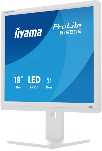 iiyama ProLite B1980S-W1 computer monitor 48.3 cm (19") 1280 x 1024 pixels SVGA LED White