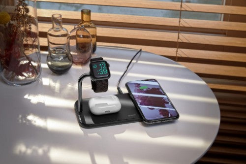 OtterBox Zens Dual + Watch Wireless Charger, Black