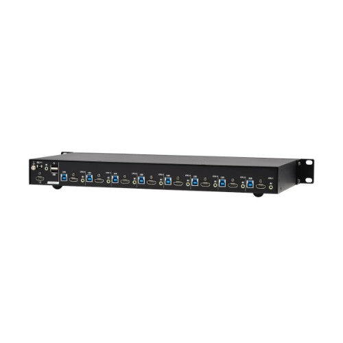 Tripp Lite B024-H4U08 8-Port 4K HDMI/USB KVM Switch - 4K 60 Hz Video/Audio, USB Peripheral Sharing, 1U Rack-Mount