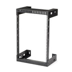 StarTech.com 2-Post 15U Heavy-Duty Wall-Mount Network Rack, 19" Open Frame Server Rack, 12" Deep, Wall Mount Data Rack for IT / AV / Patch Panel / Computer Equipment - Cage Nuts & Screws Included
