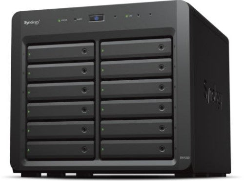 Synology DX1222 storage drive enclosure HDD/SSD enclosure Black 2.5/3.5"