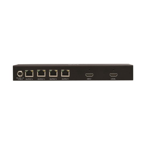 Tripp Lite B127A-004-BHPH3 4-Port HDMI over Cat6 Extender Kit, Splitter/3x Pigtail Receivers - 4K 60 Hz, HDR, 4:4:4, PoC, 230 ft. (70.1 m), TAA