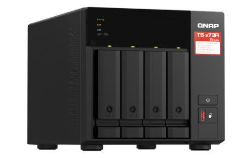 QNAP TS-473A + QSW-1105-5T Bundle Pack NAS Tower Ryzen Embedded V1500B 8 GB DDR4 0 TB QNAP Turbo System Black