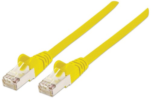 Intellinet Network Patch Cable, Cat6A, 3m, Yellow, Copper, S/FTP, LSOH / LSZH, PVC, RJ45, Gold Plated Contacts, Snagless, Booted, Lifetime Warranty