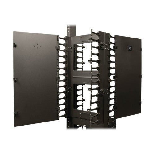Tripp Lite SRCABLEVRT12 SmartRack 12-in. (30.48 cm) Width High Capacity Vertical Cable Manager - Double finger duct with cover
