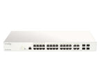 D-Link 28-Port Gigabit PoE+ Nuclias Smart Managed Switch including 4x 1G Combo Ports, 370W