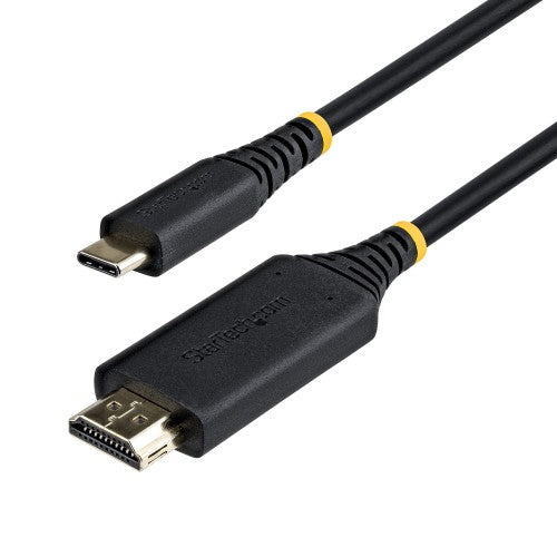 StarTech.com 3m USB-C to HDMI Adapter Cable, Gripping HDMI Connector, 4K 60Hz, Thunderbolt Compatible, HDR, Uni-Directional Cord for MacBook, Dell, HP, Lenovo