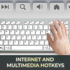 Adesso AKB-730UW keyboard Home/Office USB QWERTY UK International White