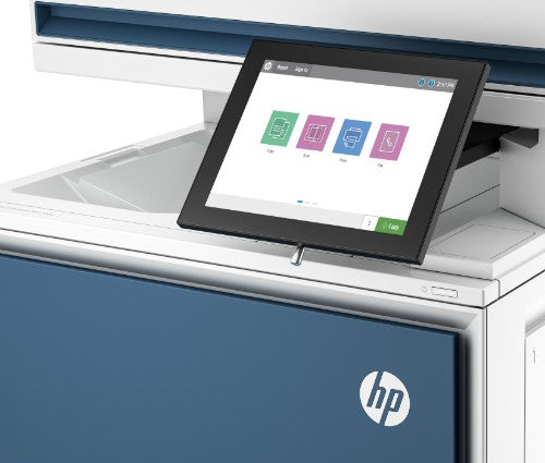 HP Color LaserJet Enterprise MFP 5800f Printer, Print, copy, scan, fax, Automatic document feeder; Optional high-capacity trays; Touchscreen; TerraJet cartridge