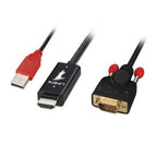 Lindy 1m HDMI to VGA Converter Adapter Cable, Black