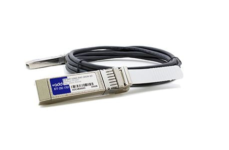 AddOn Networks SFP+/SFP+, 1.6ft InfiniBand/fibre optic cable 0.5 m SFP+ Black, Silver