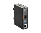 D-Link 100/1000 Mbps to SFP Industrial Media Converter with -40 to 70 °C operating range
