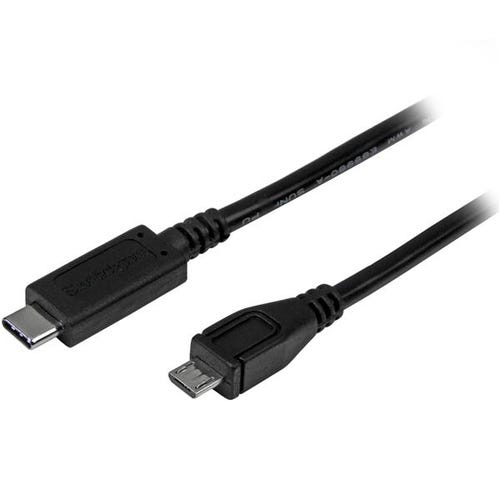 StarTech.com 3ft (1m) USB-C to Micro USB-B Cable, Data Cord, USB 2.0, USB C to Micro-B Data Transfer Cable
