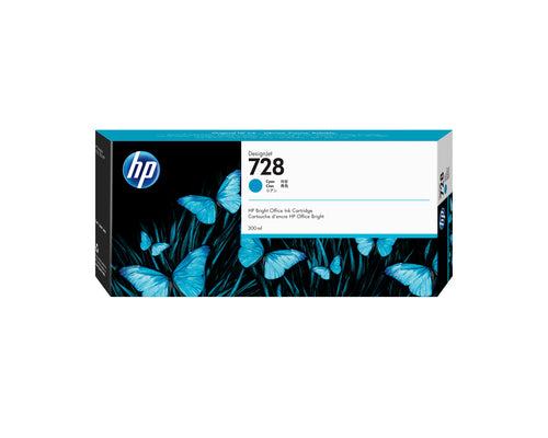 HP F9K17A/728 Ink cartridge cyan 300ml for HP DesignJet T 730/830