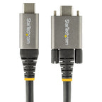 StarTech.com 3ft (1m) USB-C Cable, Side Screw Locking, USB 10Gbps, 100W (5A) Power Delivery, 8K 60Hz / 4K 144Hz DP Alt Mode, USB-IF Certified - Thunderbolt Compatible