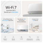 TP-Link BE3600 Whole Home Mesh Wi-Fi 7 System(1-Pack)