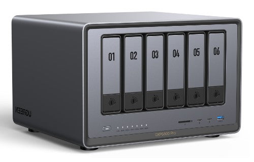 Ugreen NASync DXP6800Pro NAS Desktop Intel® Core™ i5 i5-1235U 8 GB DDR5 UGOS Pro Black, Grey