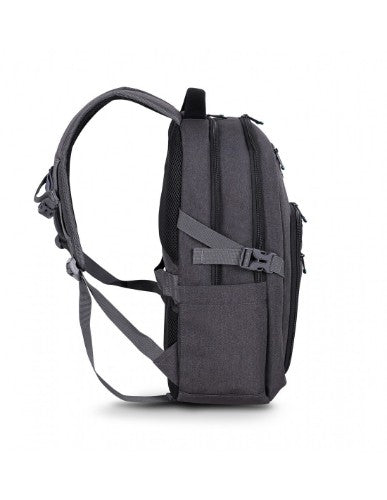 Urban Factory HTE17UF backpack Travel backpack Black, Grey Mesh, Polyester, Recycled plastic, Steel