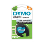 Dymo 12267/S0721530 DirectLabel-etikettes Polyester Transparent 12mm x 4m for Dymo LetraTag