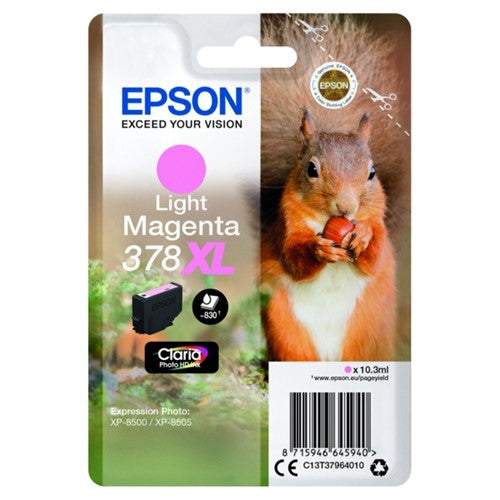 Epson C13T37964020/378XL Ink cartridge light magenta high-capacity Blister Radio Frequency 10.3ml for Epson XP 8000