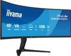 iiyama ProLite XCB4994DQSU-B1 computer monitor 124.5 cm (49") 5120 x 1440 pixels Dual QHD LCD Black