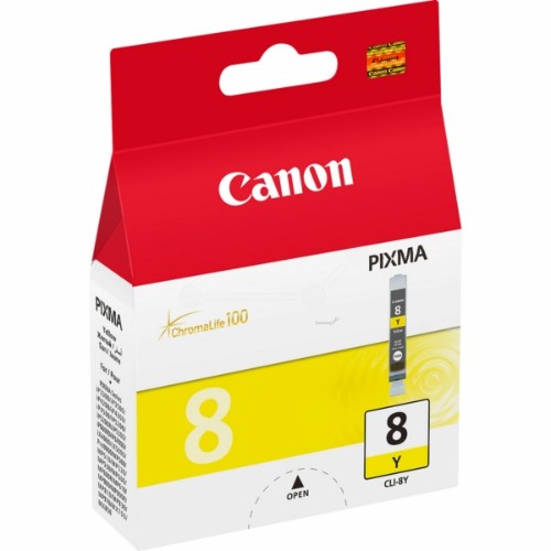 Canon 0623B001/CLI-8Y Ink cartridge yellow, 530 pages ISO/IEC 24711 13ml for Canon Pixma IP 3300/4200/6600/MP 960/Pro 9000