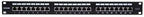 Intellinet Patch Panel, Cat6a, FTP, 24-Port, 1U, Shielded, 90° Top-Entry Punch Down Blocks, Black