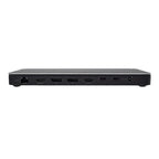 V7 DOCKTB4PT laptop dock/port replicator Wired Thunderbolt 4 Black, Silver