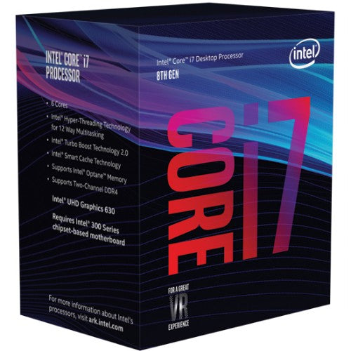 Intel Core i7-8700T processor 2.4 GHz 12 MB Smart Cache Tray