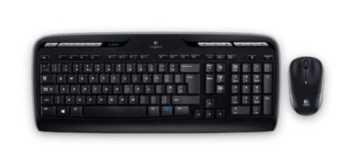 Logitech MK320 keyboard Mouse included Universal RF Wireless AZERTY Lithuanian Black