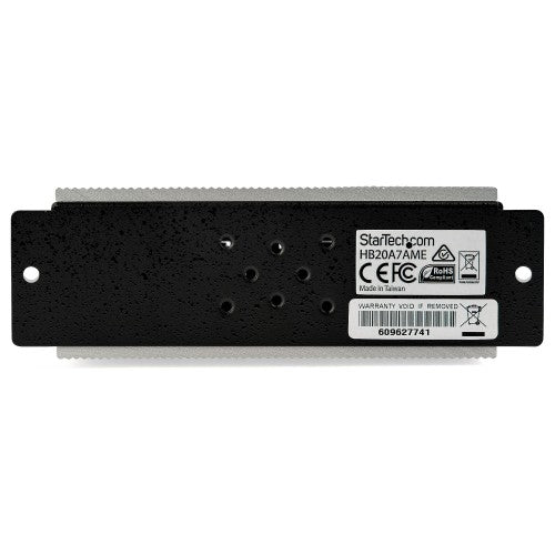 StarTech.com 7-Port USB 2.0 Hub - Metal Industrial USB-A Hub with ESD & 350W Surge Protection - Extended Operating Temp -40 to 185°F - Din Rail/Wall/Desk Mountable - USB Expander Hub
