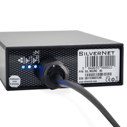 SilverNet SIL MICRO bridge/repeater Network bridge 100 Mbit/s Black, White
