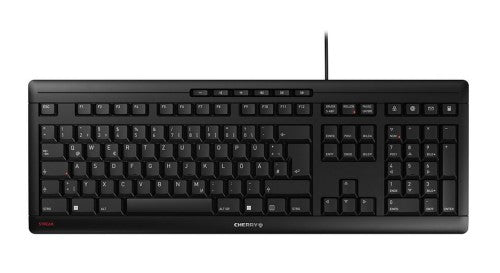 CHERRY STREAM keyboard Home/Office USB QWERTY Portuguese Black, Grey