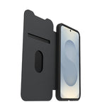 OtterBox React Folio Series for Samsung Galaxy S25, transparent/black - No Retail Packaging