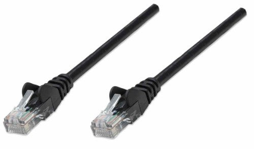 Intellinet Network Patch Cable, Cat5e, 10m, Black, CCA, U/UTP, PVC, RJ45, Gold Plated Contacts, Snagless, Booted, Lifetime Warranty