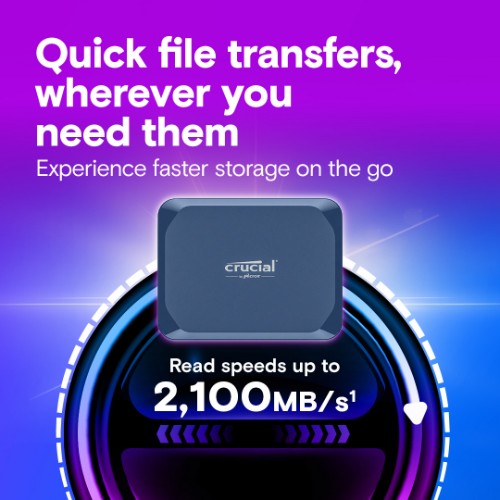 Crucial X10 4 TB USB Type-C USB 3.2 Gen 2x2 Blue
