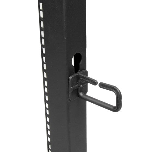 StarTech.com 18U 4-Post Server Rack, 19in Open Frame Rack with 40in (101cm) Mounting Depth and 1200lb (544kg) Weight Capacity, Mobile or Floor Mount IT Rack