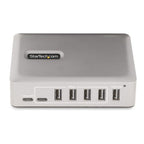 StarTech.com 7-Port USB-C Hub - 5x USB-A + 2x USB-C - Self-Powered w/65W Power Supply - USB 3.1 10Gbps - Desktop/Laptop USB Hub w/3ft USB-IF Certified Locking Cable - USB C Hub - TAA