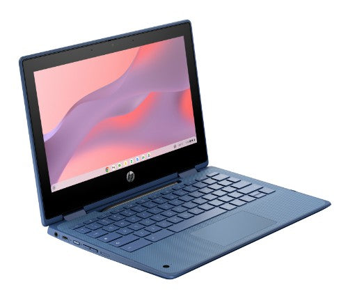 HP Chromebook Fortis x360 G5 Intel® N N100 29.5 cm (11.6") Touchscreen HD 8 GB LPDDR5x-SDRAM 64 GB eMMC Wi-Fi 6E (802.11ax) ChromeOS Blue
