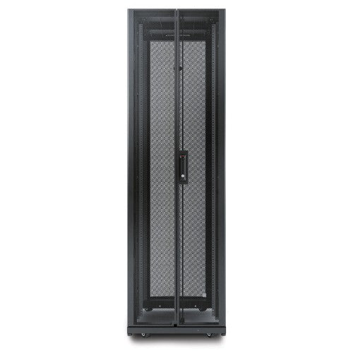 APC NetShelter AV, Server Rack Enclosure, 42U, 10-32 Threaded Rails, Black, 1991H x 600W x 825D mm
