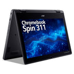 Acer Chromebook R724T-TCO-K3ZH MediaTek Hybrid (2-in-1) 29.5 cm (11.6") Touchscreen HD 8 GB LPDDR4x-SDRAM 64 GB Flash Wi-Fi 6 (802.11ax) ChromeOS Black