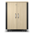APC NetShelter Soundproof, 17U, Server Rack Enclosure, 230V, Maple