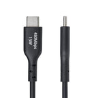 StarTech.com 3ft (1m) USB-A to USB-C Charging Cable, Charge & Sync, 3A, USB 2.0, TPE Jacket - Black USB Charging Cord