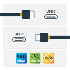 StarTech.com 6.6ft (2m) USB-C Fast Charging Cable, Charge & Sync, 100W (5A) PD, USB 2.0, USB-IF Certified - White USB C Charging Cord