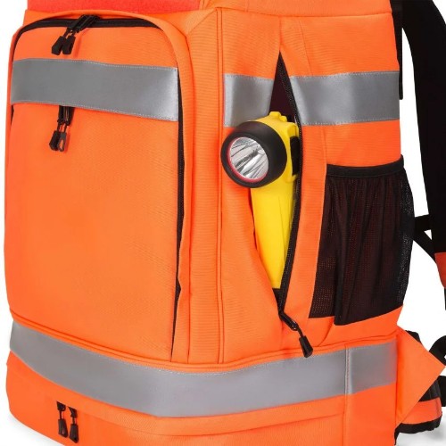 DICOTA Hi-Vis backpack Orange Polyethylene terephthalate (PET), Thermoplastic polyurethane (TPU)
