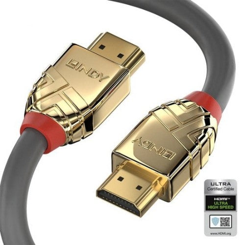 Lindy 3m Ultra High Speed HDMI Cable, Gold Line