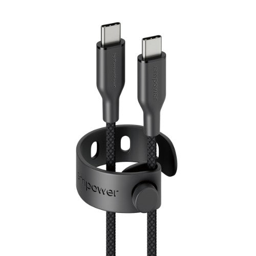 PanzerGlass empower by ® Racing 60W USB-C to USB-C Cable | USB 2.0 | 1.2M | Space Black