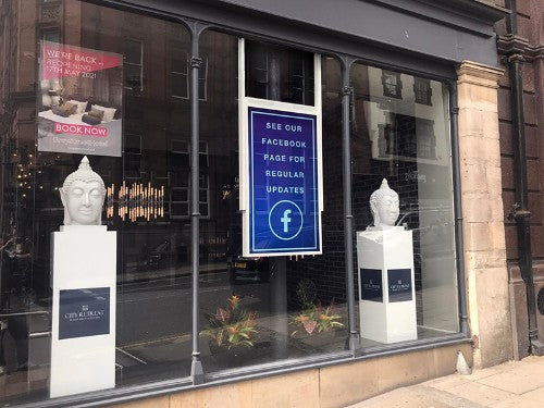 Allsee Technologies UDS55HD8 Signage Display Double sided totem 139.7 cm (55") Wi-Fi 3500 cd/m² Full HD Black Built-in processor Android 7.1 24/7